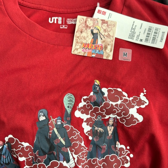 NWT Naruto Uniqlo Red Tee size Medium - Picture 2 of 4